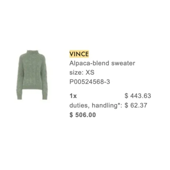 Vince Sweater in Jade Green - Picture 11 of 11